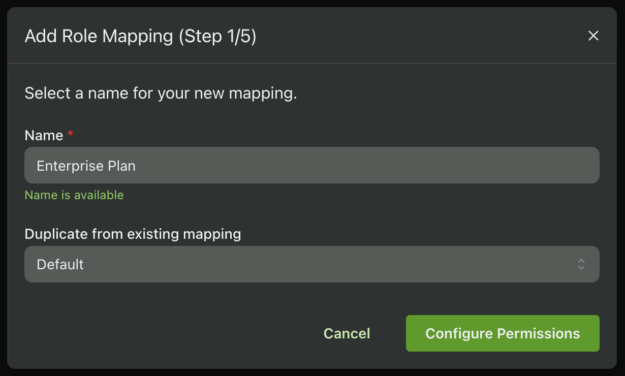 Creating a new config